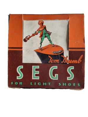 Vintage Tom Thumb Blakeys Schuhe Segs Empty Box Film Prop Display Fenster Repair