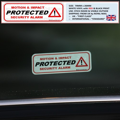 4 x PROTECTED WINDOW STICKERS, PRIUS HYBRID CATALYTIC CONVERTER THEFT
