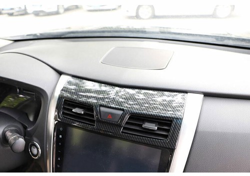 For Nissan Altima 2017-2018 Middle Air Outlet Vent Cover Trim Carbon Fiber Look - Picture 2 of 8