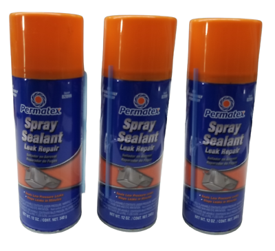 3 PACK Permatex® 82099 Spray Sealant Leak Repair 12 oz. | eBay
