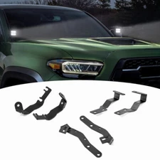 LED Pods Hood Ditch Light Mounting Brackets For Toyota Tacoma 1995-2023