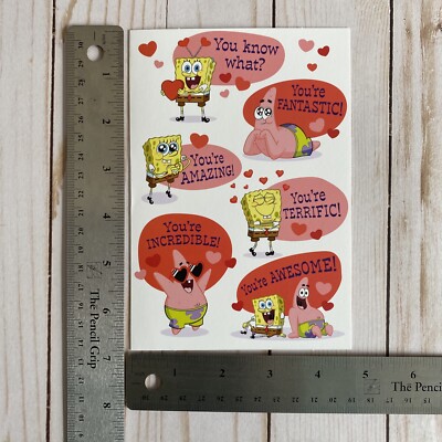 Spongebob Valentines Day Cards Printable