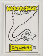 2010 Topps Wacky Packs Packages JAY LYNCH Sketch Card AQUAX Old School Series 1