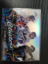 2023 Topps Chrome Cosmic Star Clusters Baty/Alvarez/Alonso Mets #SC-1 Quantity!