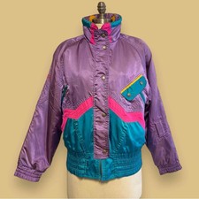 Vintage 80s Nevica Premiere Neige Ski Jacket Womens 8 Retro Fs-16