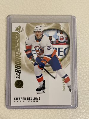 2020-21 SP HOCKEY SP ROOKIE AUTHENTICS GOLD SP #128 KIEFFER BELLOWS /999 NYI