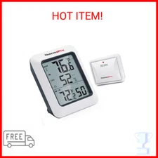 ThermoPro TP60 Digital Hygrometer Indoor Outdoor Thermometer Wireless Temperatur