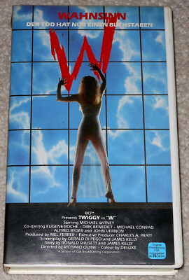 Wahnsinn - Der Tod hat einen Buchstaben (Twiggy)  VHS Rarität  
