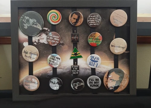 BROWNCOATS!! FIREFLY BUTTON COLLECTION - FROM FIREFLY SERIES AND SERENITY MOVIE