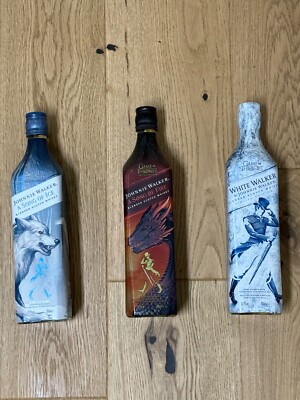 Die komplette Game of Thrones Johnnie Walker Whisky Serie  ! 3 Flaschen. Rar.