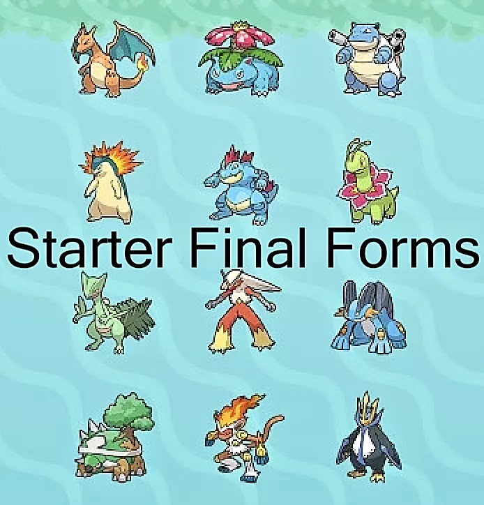 pokemon diamond starter evolutions