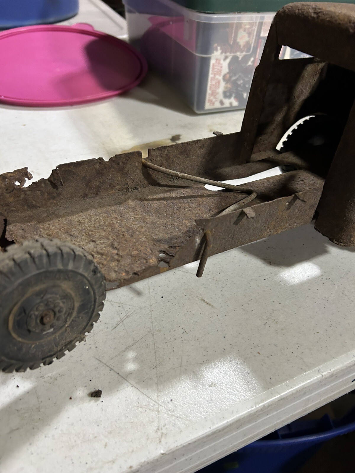 2 Old Metal Vintage Toy Trucks For Parts Or Restoring eBay