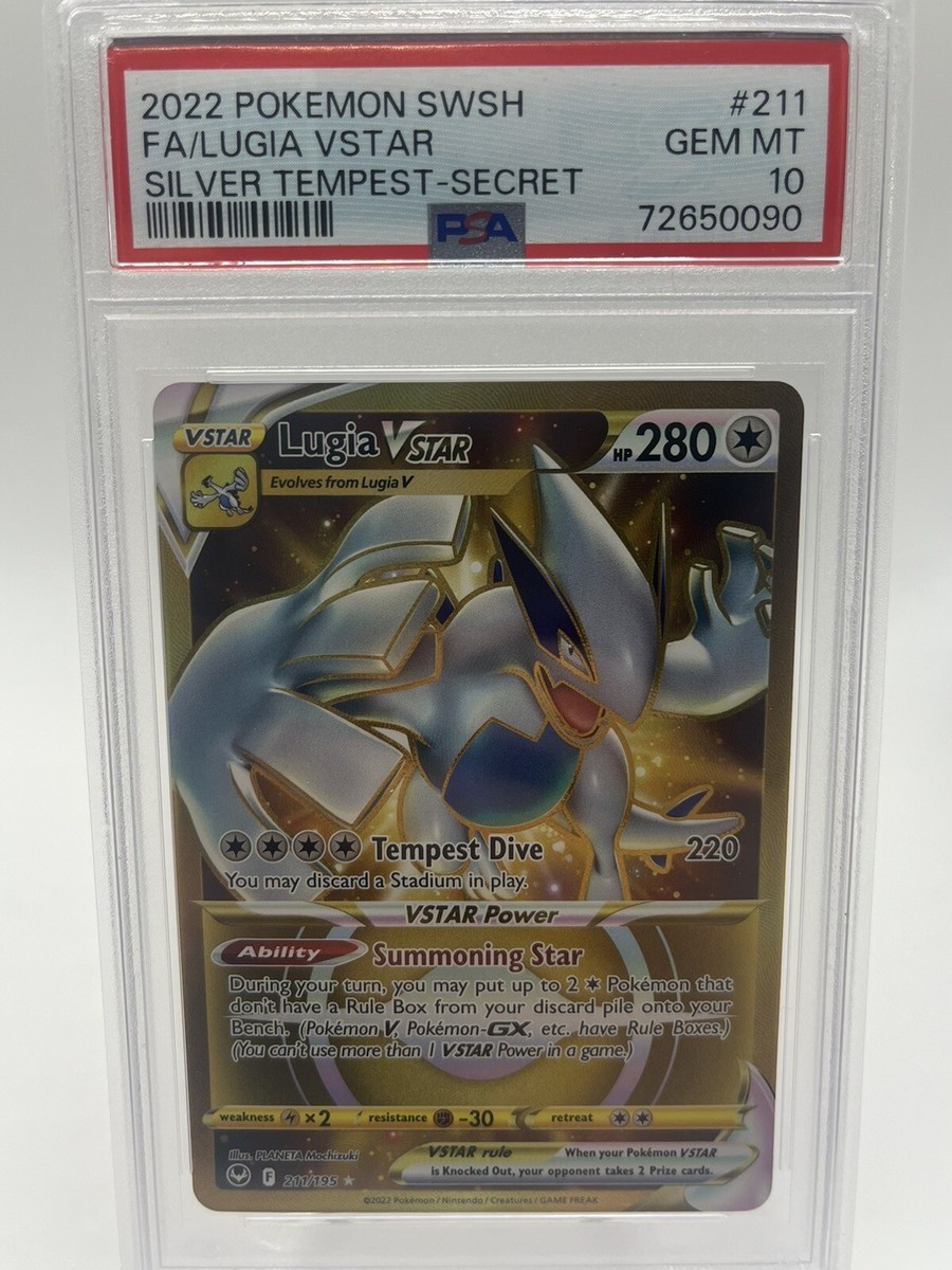 ルギア VSTAR UR PSA10 / LUGIA VSTAR PSA 10 GEM MINT Lugia VSTAR Silver Tempest Gold Full Art