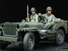 Alpine Miniatures 35262  1/35 WW2 US Jeep Crew Set