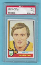 1974-75 Topps 172 Dan Maloney Los Angeles Kings! PSA 9 MINT! ONLY 2 PSA HIGHER!