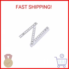 uxcell Folding Ruler 1 Meters 10 Fold Metric Measuring Tool ABS for Woodworking 