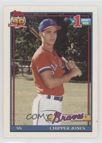 1991 O-Pee-Chee Chipper Jones #333 Rookie RC HOF