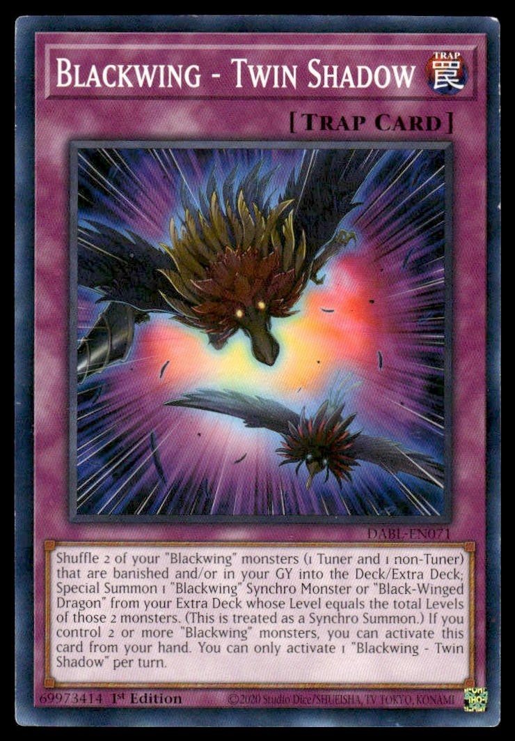 Blackwing 1st Edition Darkwing Blast #DABL-EN071
