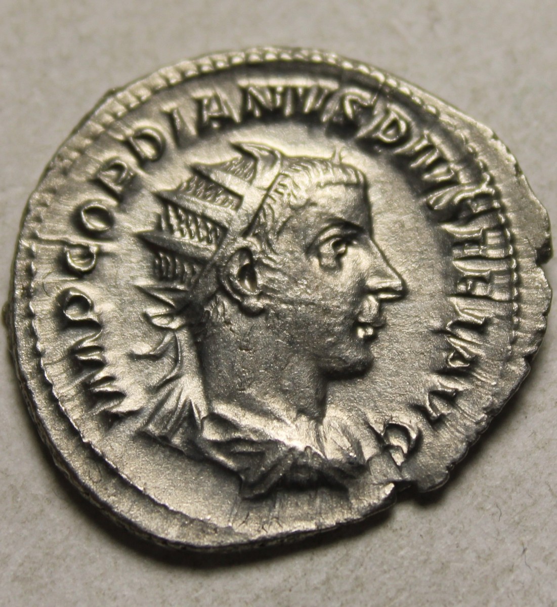 Gordian III 241 antoninianus Rare genuine ancient Roman Silver XF