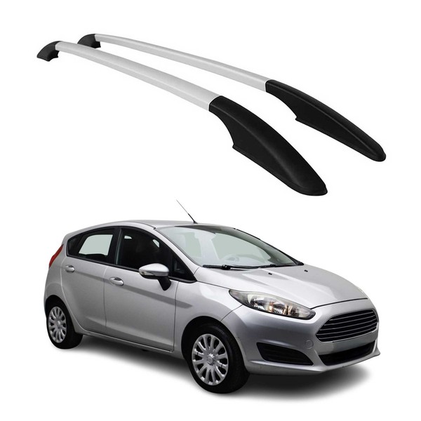 Aluminium Dachreling RelingträGer FüR Ford Fiesta 2008-2017 Silber 2X-image
