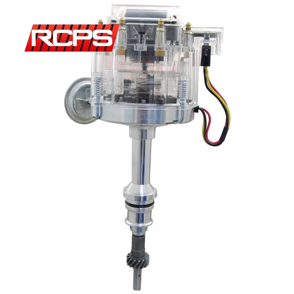 NOVO DISTRIBUIDOR HEI TAMPA TRANSPARENTE PARA CONVERSÃO DE CARBURADOR FORD V8 302 5.0L EFI - Imagem 2 de 4