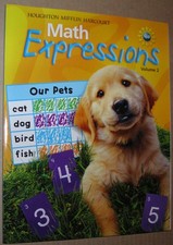 Math Expressions, Grade K Student Activity Book: Houghton Mifflin Math Expre...