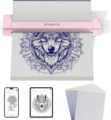 Tattoo Drucker Bluetooth, Stencil Drucker, Tattoo Printer Thermodrucker Mit 10 B