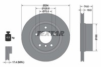 2X Textar Bremsscheibe Hinterachse U.A. FüR Alpina, BMW