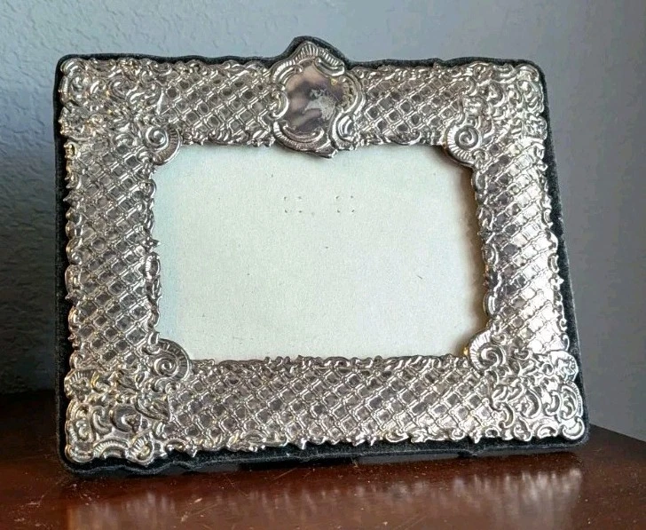 Sterling Silver Picture Frame In Antique Picture Frames for sale