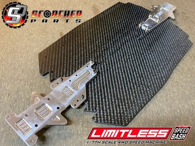 Carbon Fibre Tailored Fit Chassis - for Arrma Limitless V2 or 120