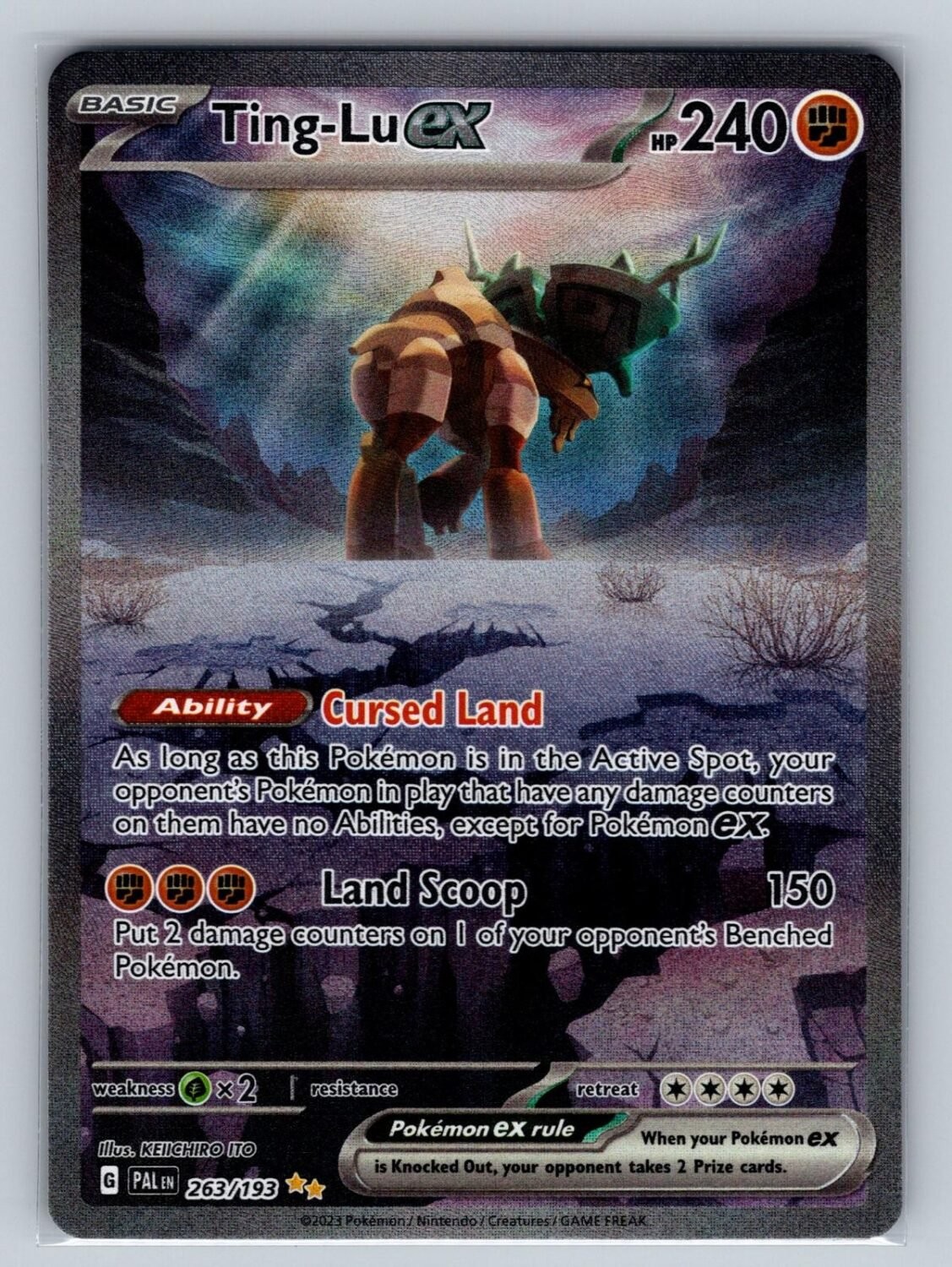 Ting-Lu ex 263/193 NM/M Paldea Evolved SIR Pokemon Holo T00593