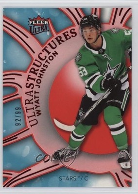 2025-26 Upper Deck Fleer Ultra Ultrastructures Red 92/99 Wyatt Johnston 0nr3