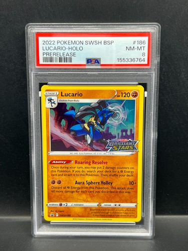 Lucario graded PSA 8 for sale on eBay