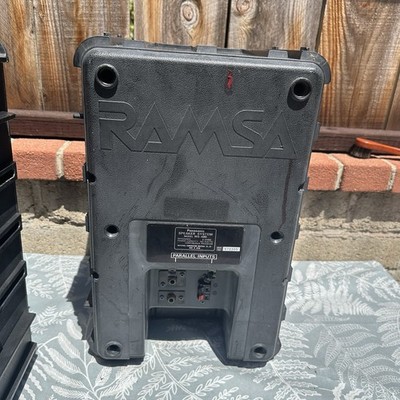 PAIR of Panasonic RAMSA WS-A80 Black Speaker System 160 Watts