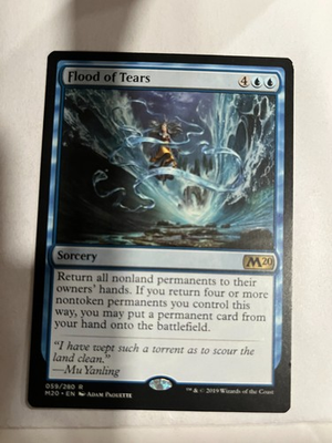#ad #ad Flood of Tears 2020 Core Set M20 Magic the Gathering MTG Nice $2.48