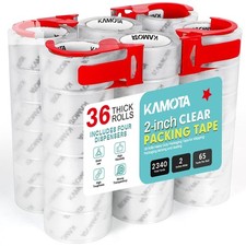 Packing Tape 48MM 36 Rolls Heavy Duty Clear Box Sealing Shipping