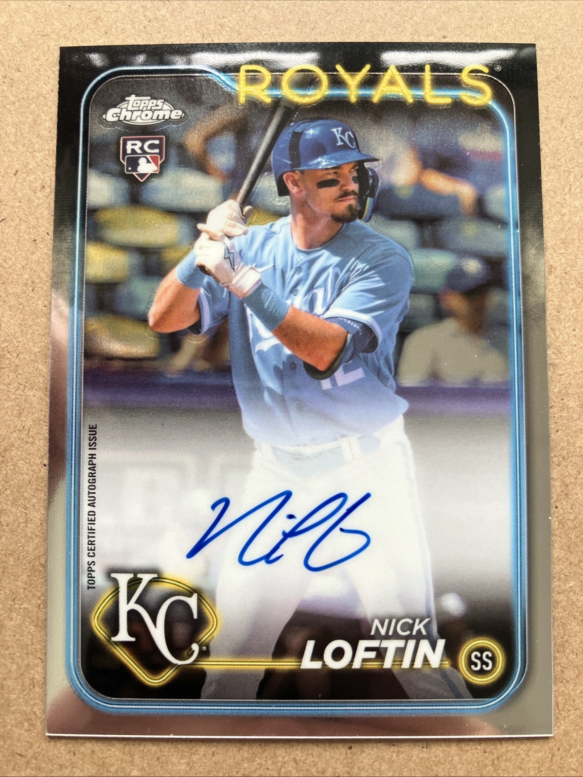 2024 Topps Chrome - Rookie Autographs Nick Loftin #RA-NL (AU, RC)