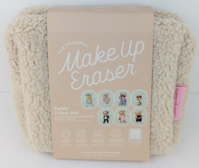 The Original MakeUp Eraser Teddy Bears 7-Day Set + Wash Bag & Cosmetics Pouch