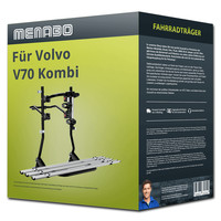 Menabo FahrradträGer Cobra Plus Schwarz/Silber FüR Volvo V70 Kombi III Typ 135