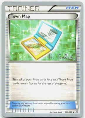 Town Map 150/162 Uncommon World Championship Decks Pokemon LP