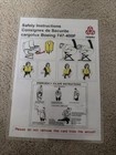 CARGOLUX B 747-400F Safety Instruction Card — photo 2