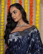 Sari Saree Party Wear Indian Silk Bollywood Designer Wedding Blouse Ethnic New