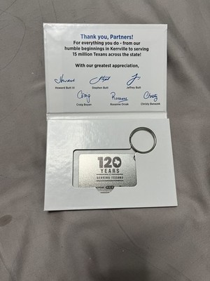 H-E-B HEB 120th Anniversary Gift Card Key Chain 