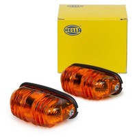2X Hella 2BA 001 227-211 Blinkleuchte Blinker Oldtimer Traktor Bulldog Schlepper