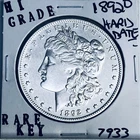 1892 O MORGAN SILVER DOLLAR HI GRADE GENUINE U.S. MINT RARE KEY COIN 7933