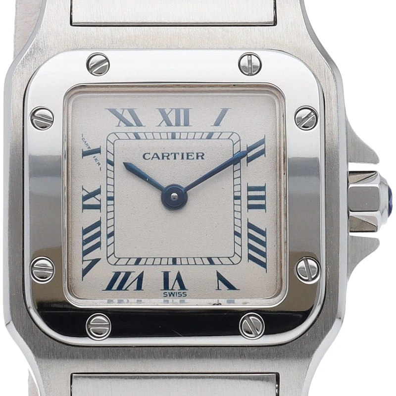 Cartier — Cartier Santos Galbee SM W20017D6 Stainless Steel 23mm Silver Dial #LPW689
