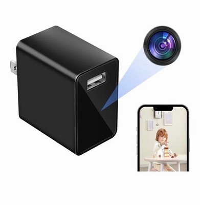 Wireless Smart Charger Camera - Mini HD 1080P WiFi Camera 