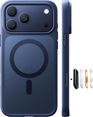 TORRAS Stronger Magnetic & Shockproof for iPhone 17 Pro Max Case Deep Blue 6.3