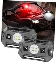 UTV Interior Dome Lights 12V Wired, LED Dome Lights Universal Red white 2 Pack