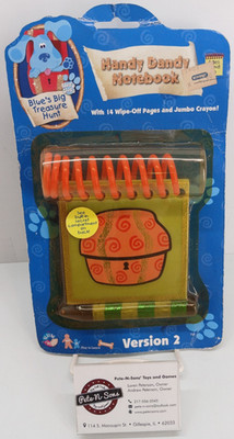 1999 Viacom: Nickelodeon: Blues Clues Handy Dandy Notepad Version 2: Sealed